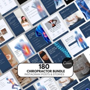 Chiropractor Instagram Templates | Chiropractic Clinic Templates | physical therapy posts | wellness |
